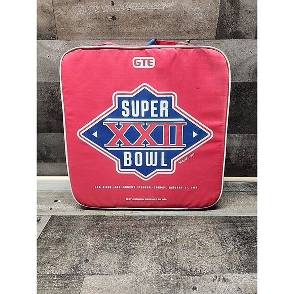 Super Bowl 22 1988 Stadium Cusion San Diego Jack Murphy Stadium Redskins/Broncos - Picture 1 of 4
